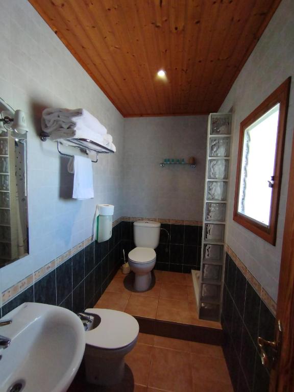 Koupelna v ubytování Hostal Restaurant Paca