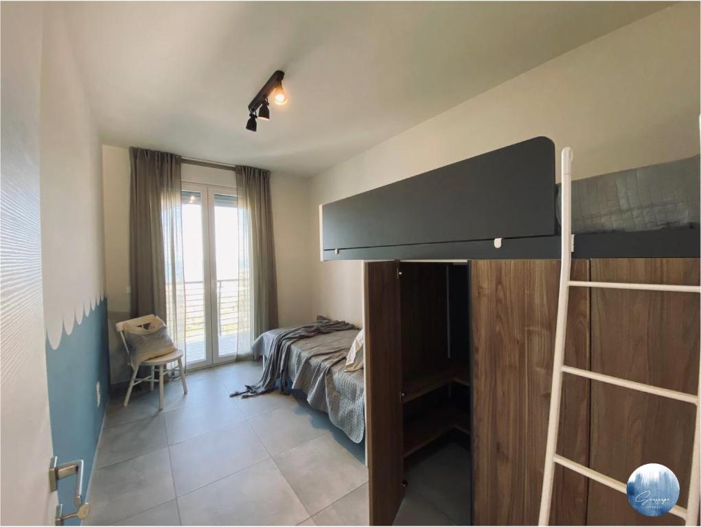 Posteľ alebo postele v izbe v ubytovaní Seascape Apartment with breath taking view