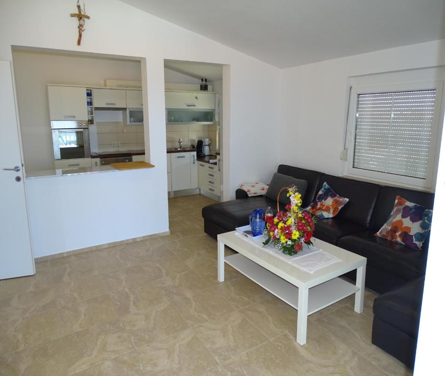 Kuchyň nebo kuchyňský kout v ubytování Apartmani David
