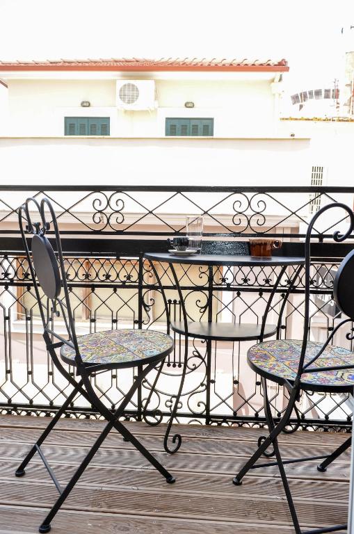 Balkón nebo terasa v ubytování Regal stay