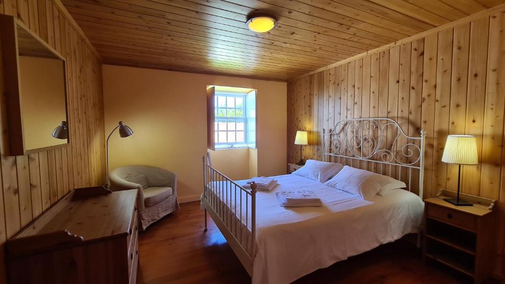 Postel nebo postele na pokoji v ubytování Casas D'Arramada