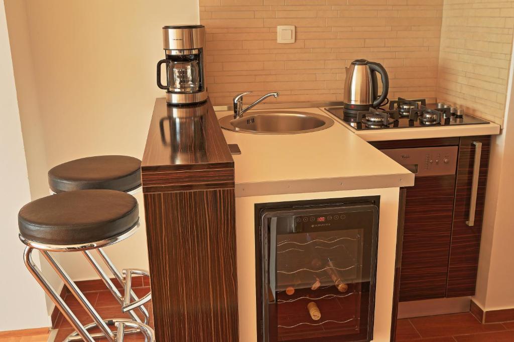 Kuchyňa alebo kuchynka v ubytovaní Studio Apartman LUKA
