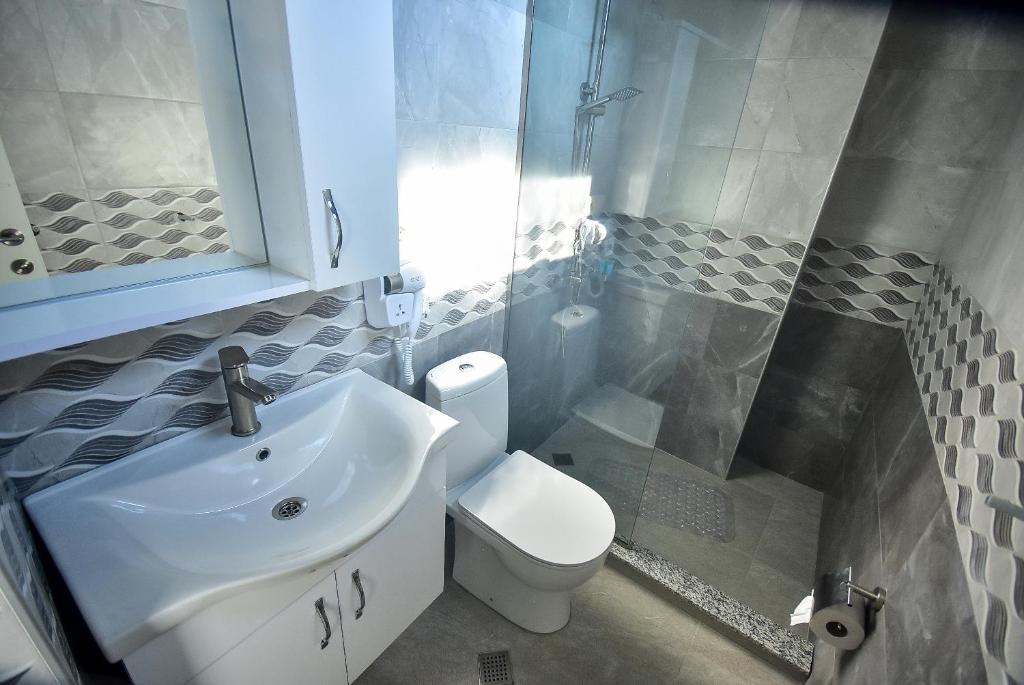 Koupelna v ubytování Hotel RANU