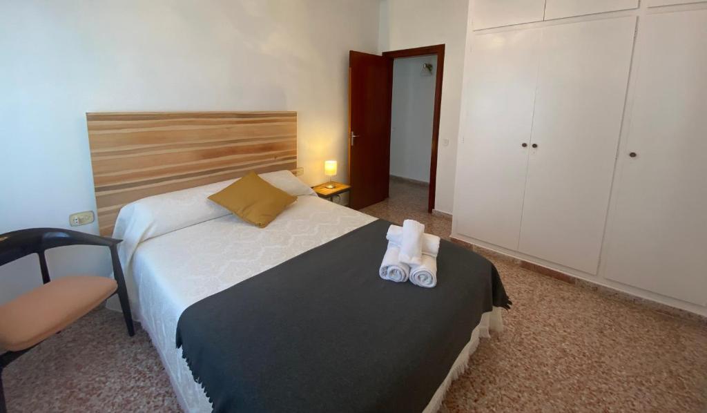 Postel nebo postele na pokoji v ubytování CASA DEL DELTA