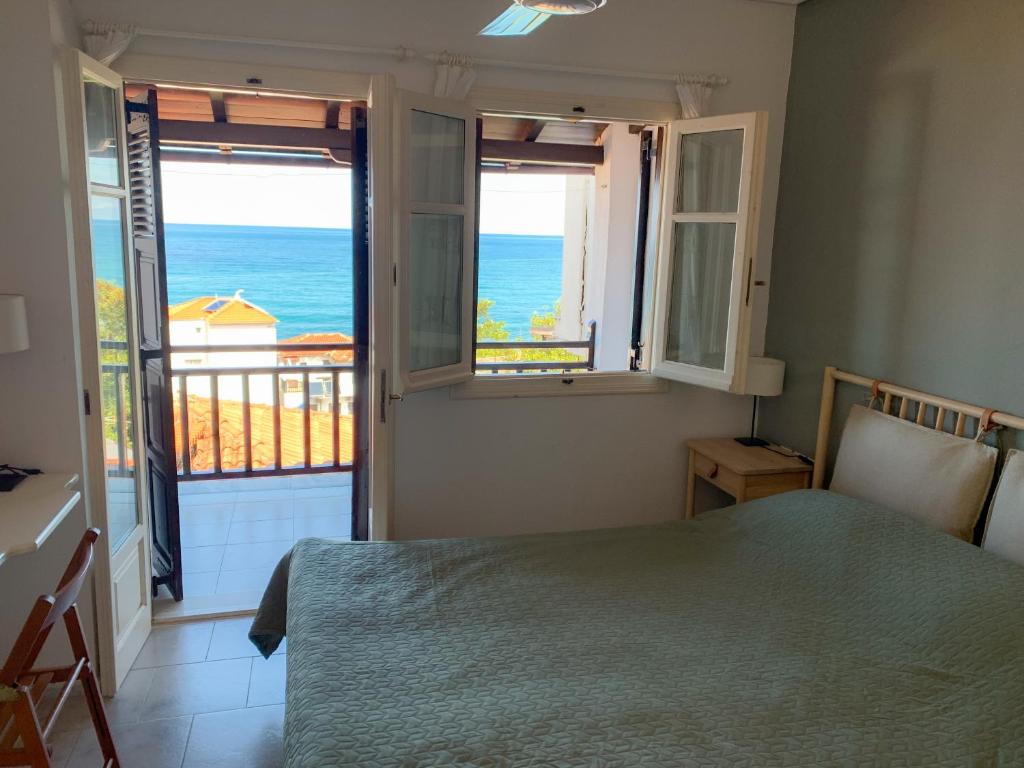 Posteľ alebo postele v izbe v ubytovaní Endless Blue Maisonette