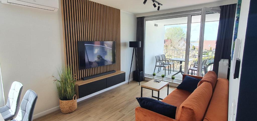Χώρος καθιστικού στο Apartament Wyspa - Gdańsk Wyspa Sobieszewska