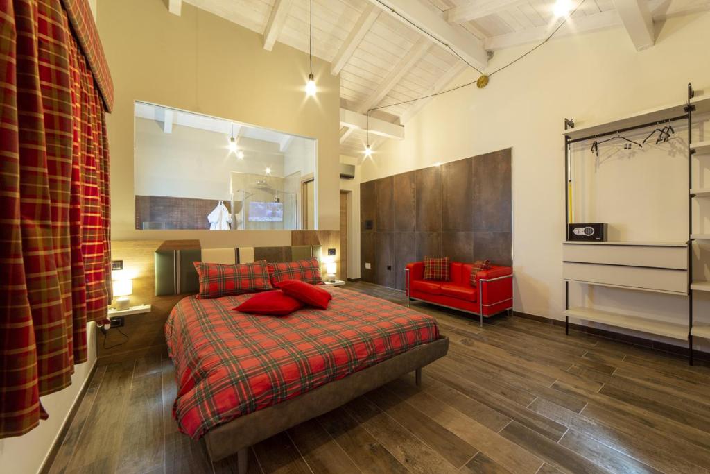 Posteľ alebo postele v izbe v ubytovaní Balneum Rooms & SPA