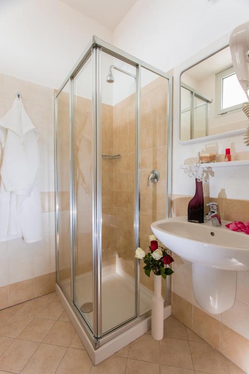 Koupelna v ubytování Hotel Ben Hur