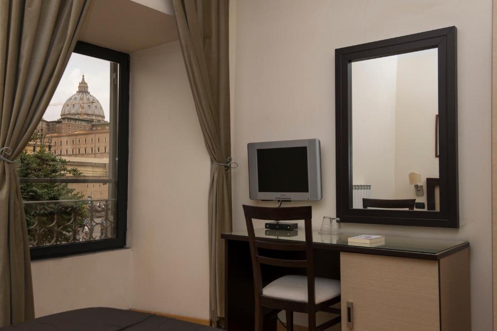 A television and/or entertainment centre at My Rooms