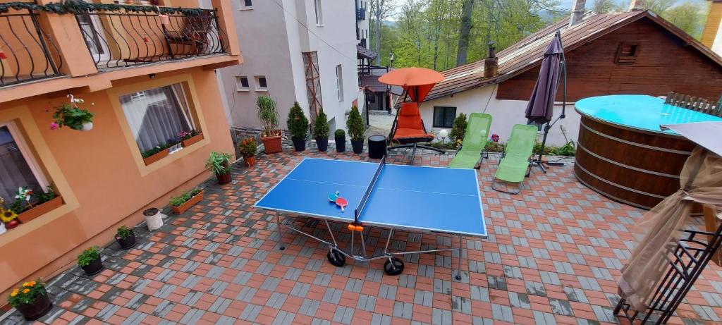 Stolní tenis v ubytování Cabana Mea STRAJA nebo okolí