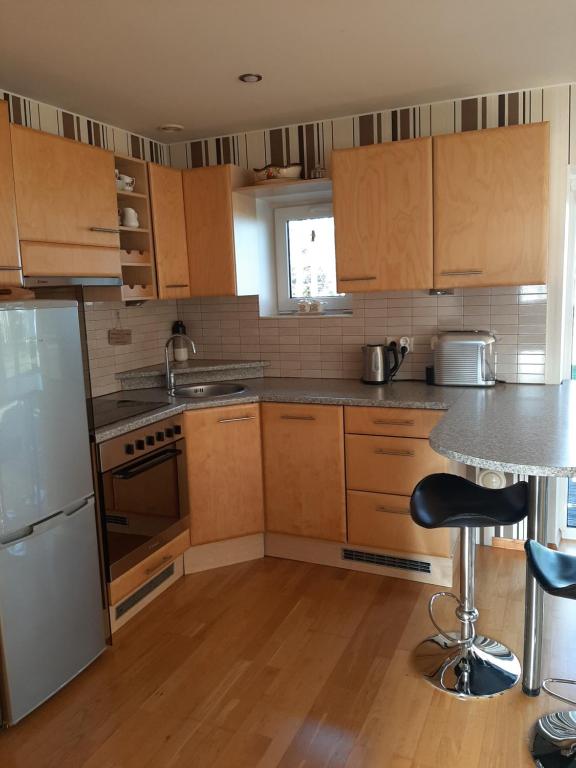 Kuchyň nebo kuchyňský kout v ubytování Mere Holiday House
