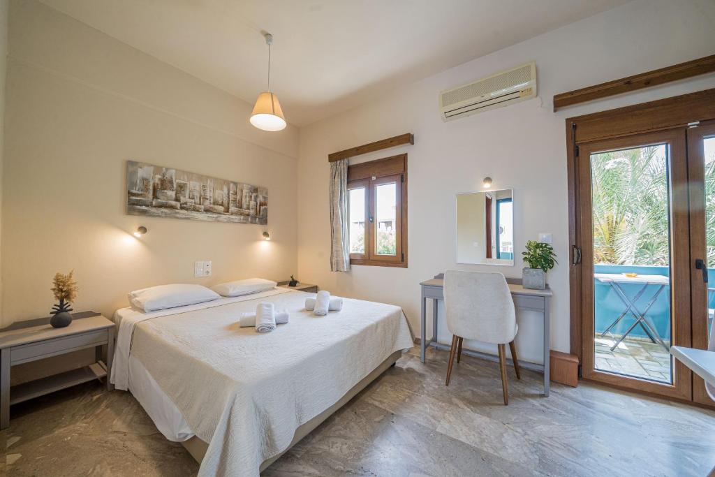 Postel nebo postele na pokoji v ubytování Frank Apartments