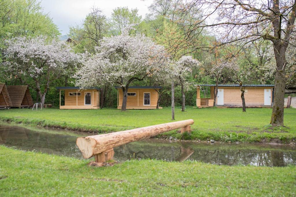 Zahrada ubytování Kamp na Otoku - Ljubno ob Savinji