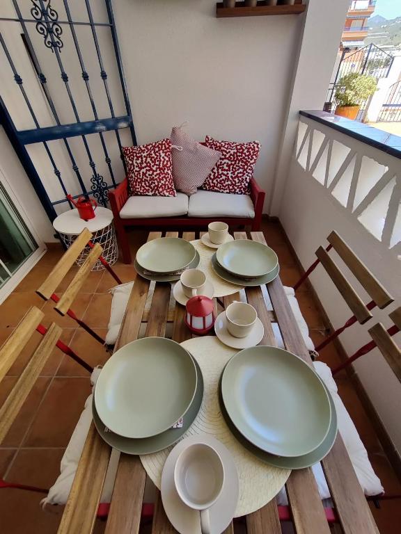 Balkón nebo terasa v ubytování Precioso apartamento con piscina cerca de la playa TORROX COSTA