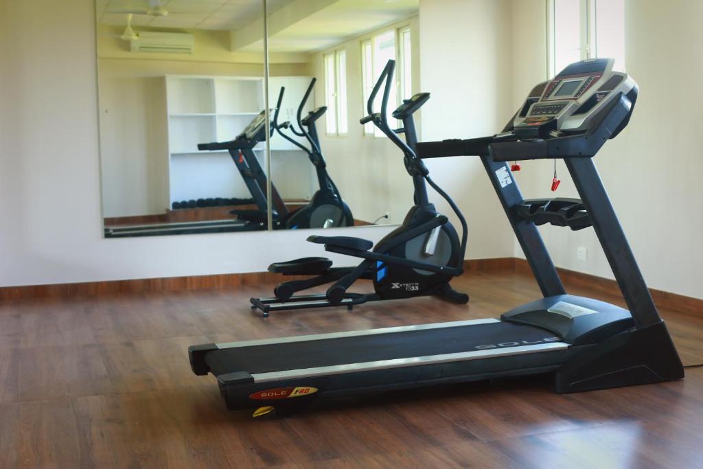 Fitness centrum a/nebo fitness zařízení v ubytování TGR SUITES