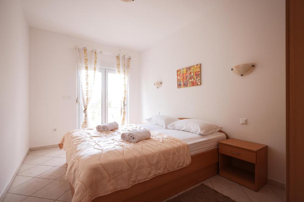 Cama o camas de una habitación en Apartments Veronika
