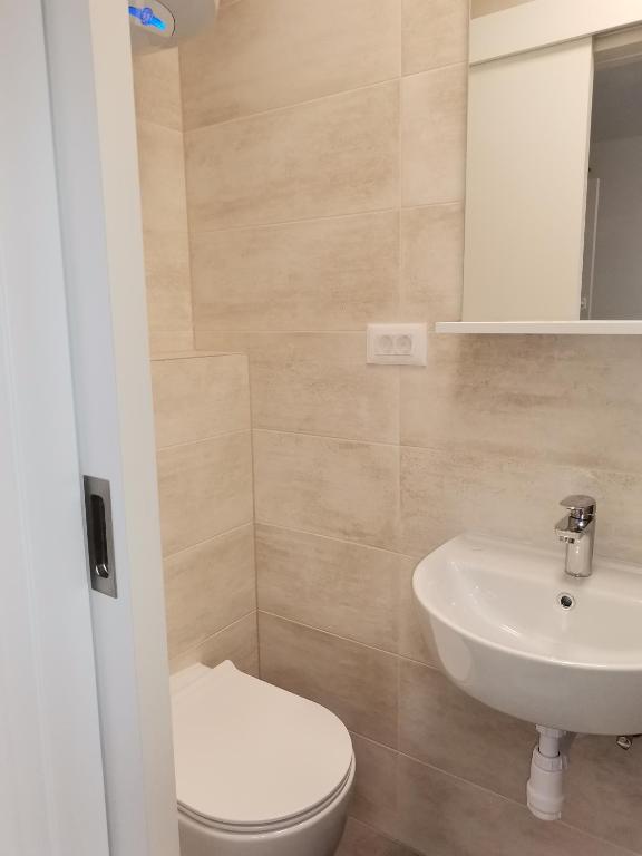Koupelna v ubytování Apartment Luka