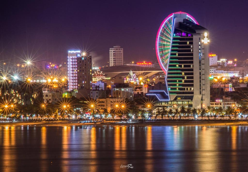 Nespecifikovaný výhled na destinaci Danang nebo výhled na město při pohledu z hotelu