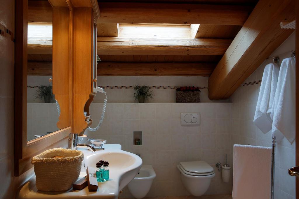 Koupelna v ubytování Agriturismo Villa Almè