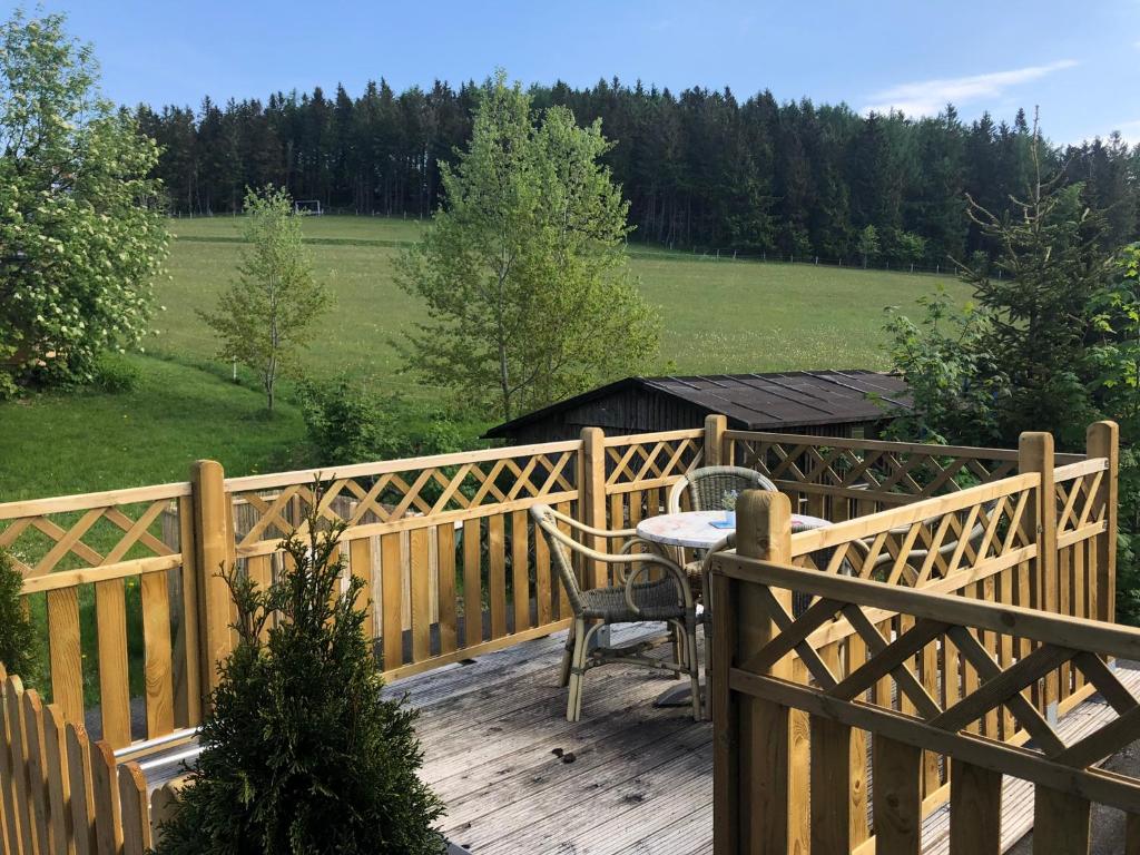 Balkón nebo terasa v ubytování Berghaus Winterberg