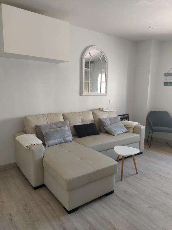 Część wypoczynkowa w obiekcie Acogedor y moderno estudio en Capuchinos