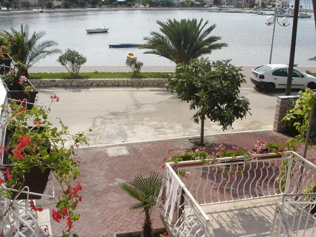 Apartments Roko Kolinda - 一间卧室公寓，带露台和海景