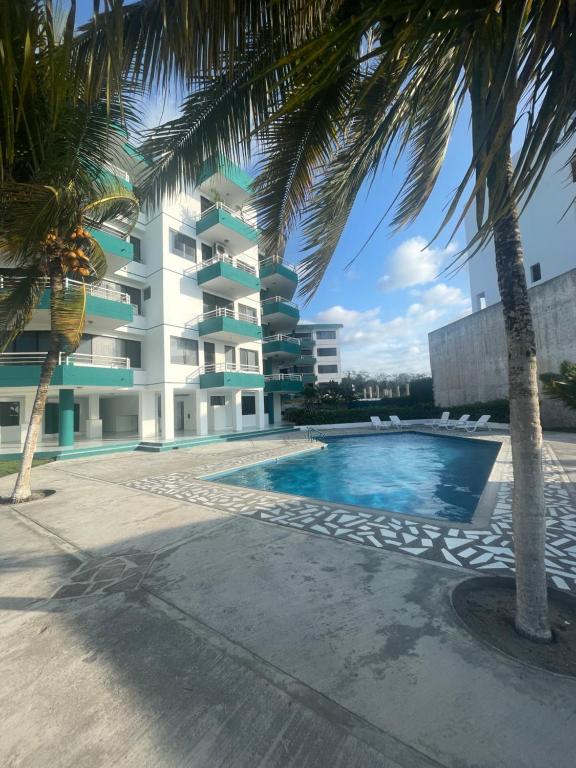 Bazén v ubytování Beachside apartment with 2 pools, Same, Esmeraldas nebo v jeho okolí