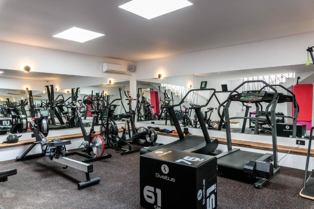 Fitness centrum a/nebo fitness zařízení v ubytování Artemoula's Studios