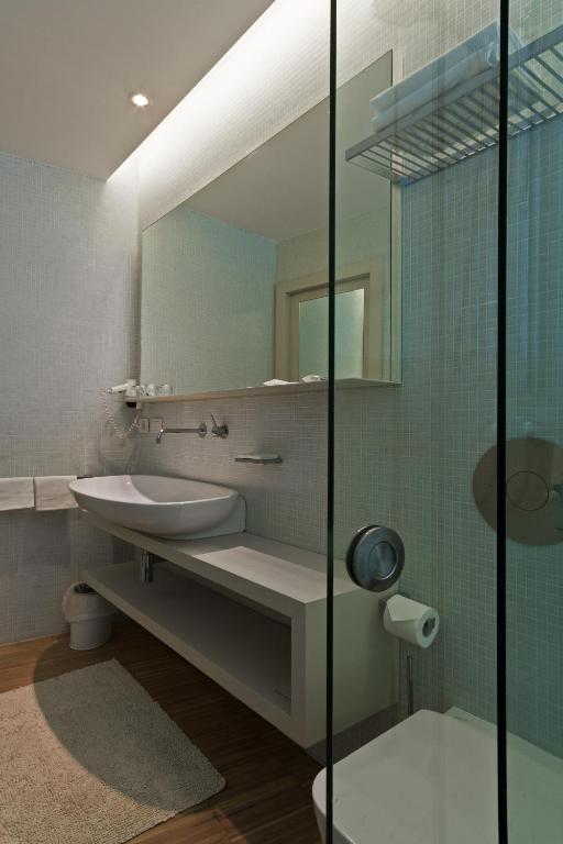 Koupelna v ubytování Hotel La Conchiglia