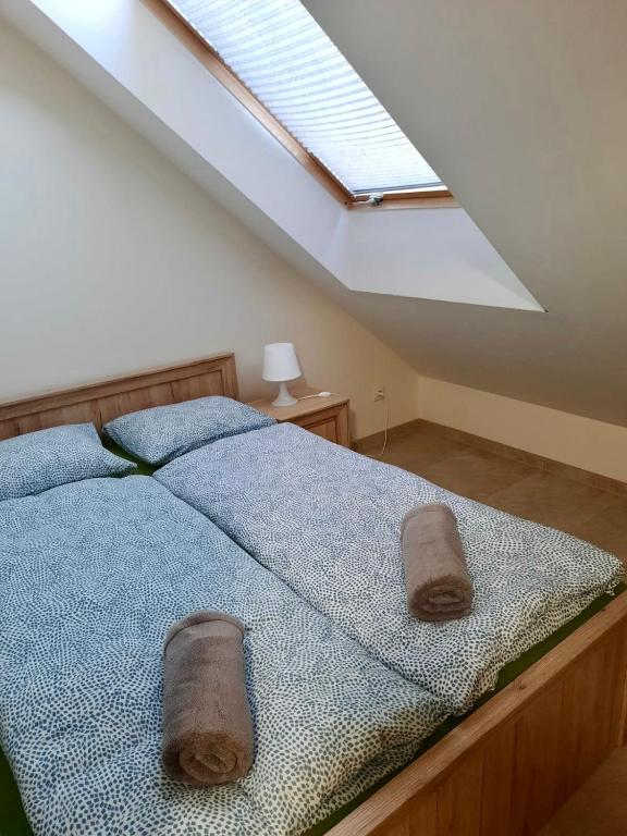 Postel nebo postele na pokoji v ubytování Apartament Jastarnia