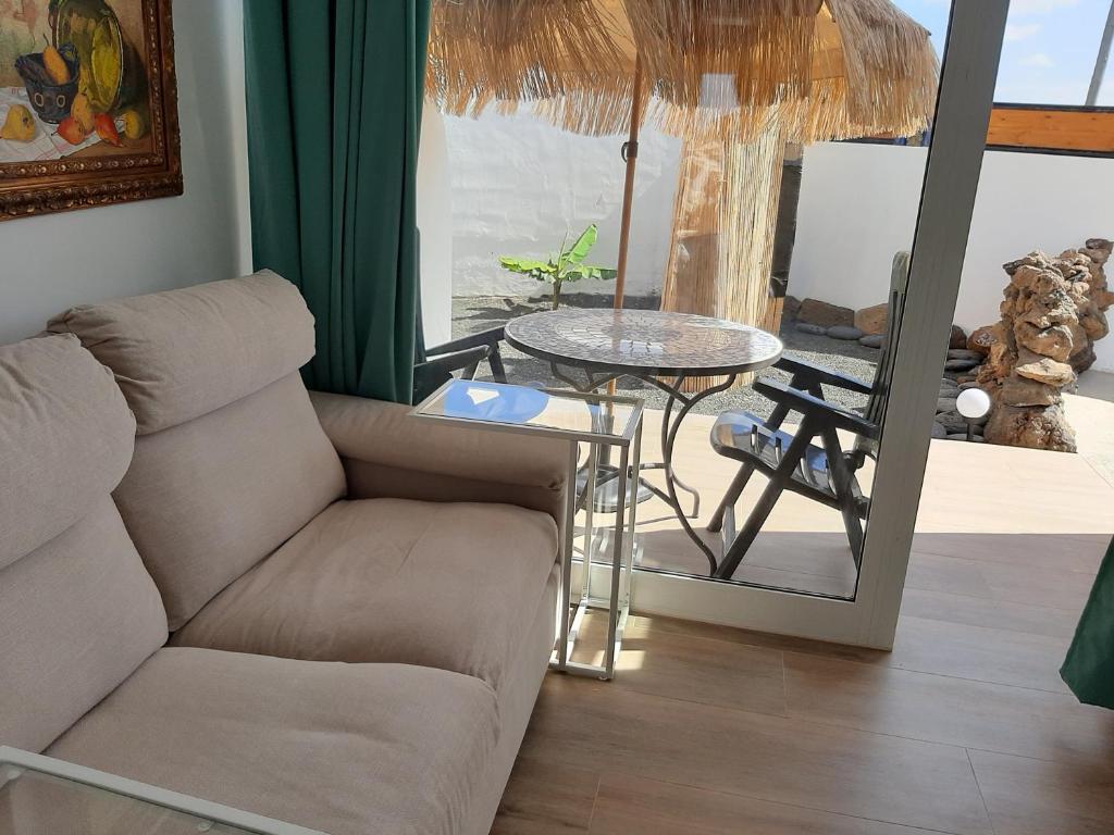 A seating area at Las vistas