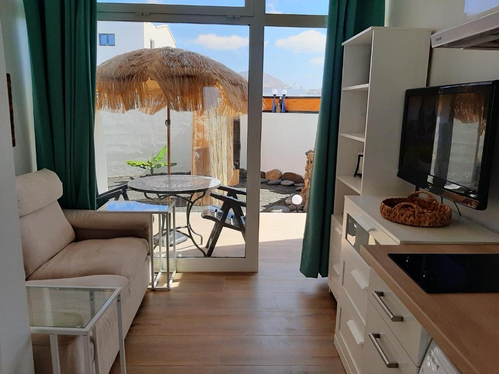 A seating area at Las vistas