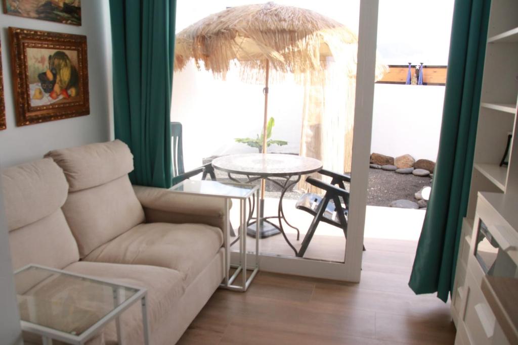 A seating area at Las vistas