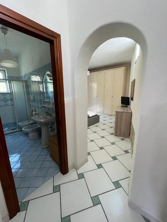 A bathroom at Casa Impagliazzo