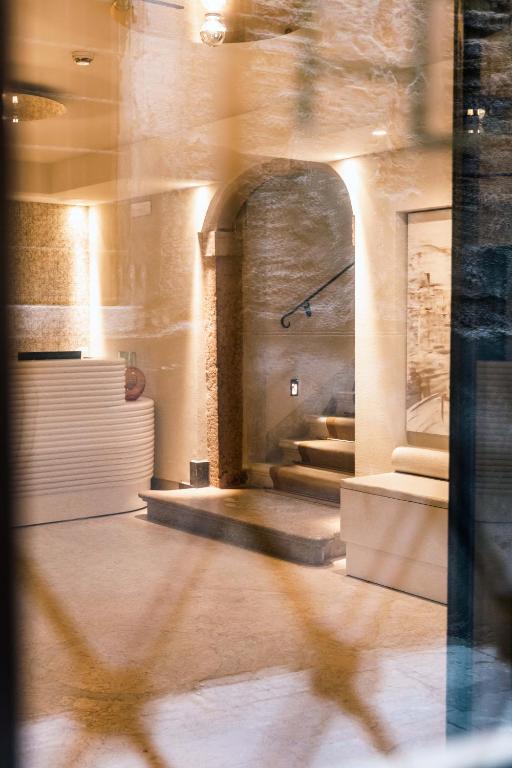 a view of a room with stairs in a building at Hotel Dei Dragomanni in Venice