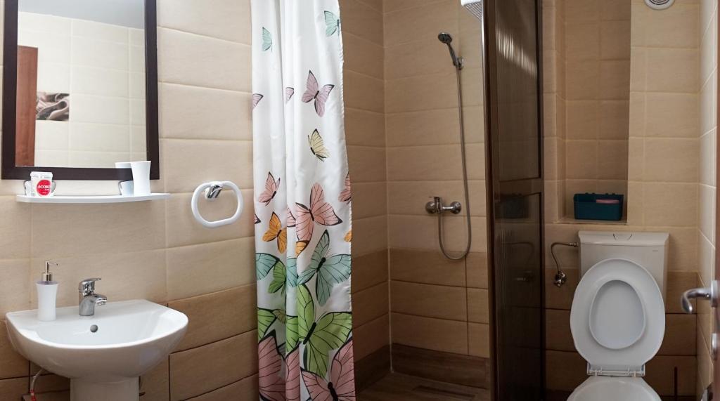 Koupelna v ubytování Casa Karol