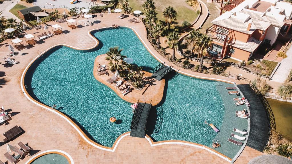 an overhead view of a pool at a resort at Monte Santo Resort in Carvoeiro