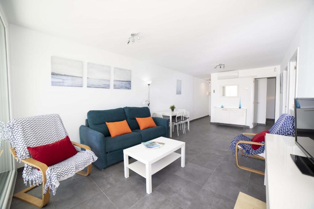 Posedenie v ubytovaní Apartamento Beachfront Sonrisas