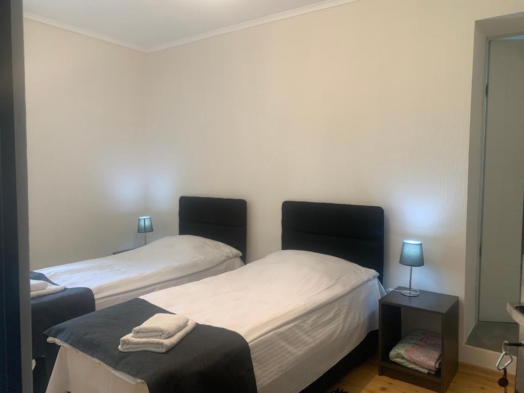 Postel nebo postele na pokoji v ubytování Hotel Lemi