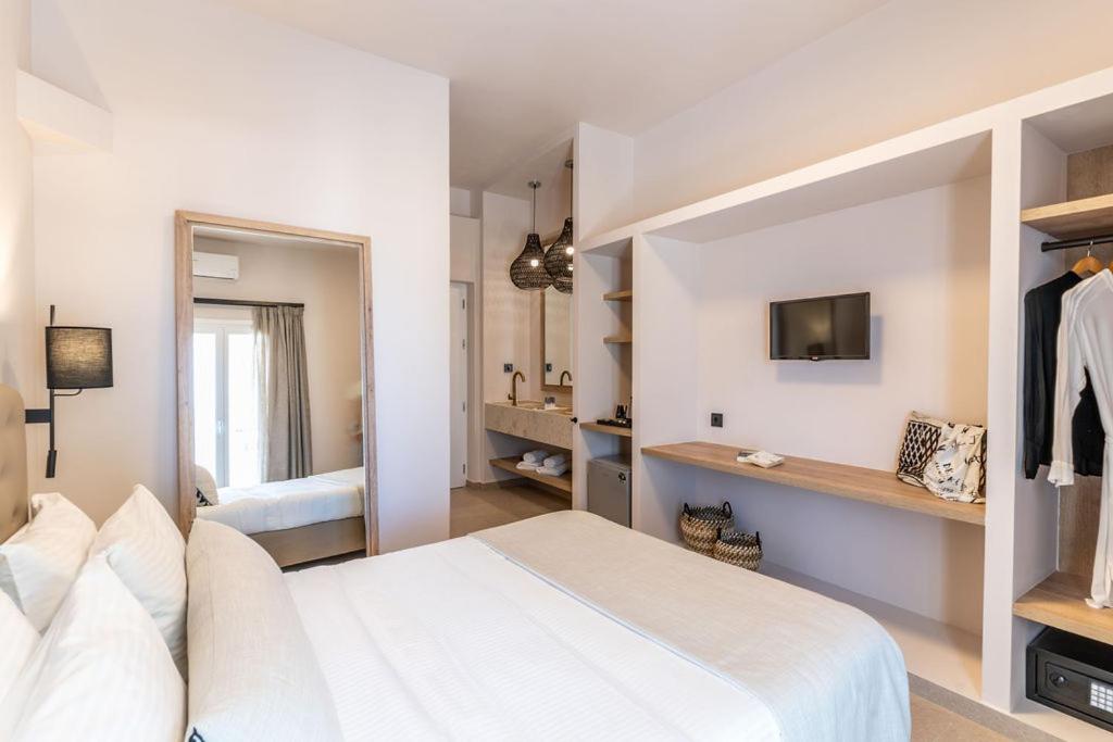 Łóżko lub łóżka w pokoju w obiekcie Hotel Eucalyptus