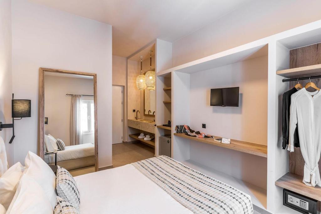 Łóżko lub łóżka w pokoju w obiekcie Hotel Eucalyptus