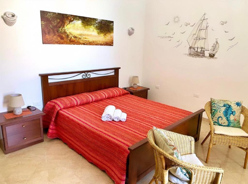 Voodi või voodid majutusasutuse L'ANTICA PIETRA Casa Vacanza Salento toas