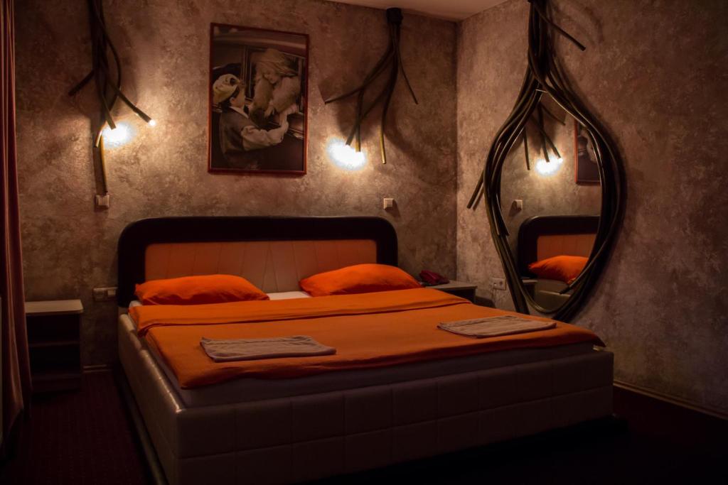 Postel nebo postele na pokoji v ubytování Motel Dani