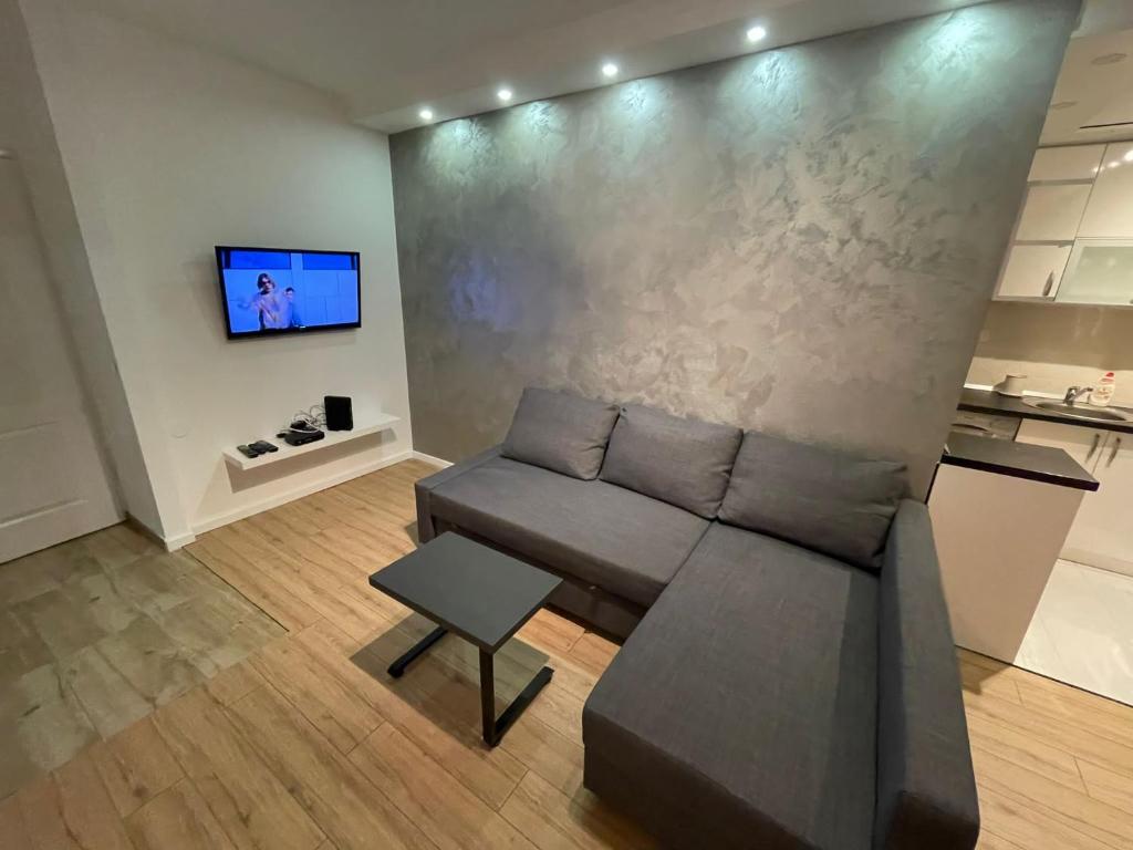 Posezení v ubytování New Sky Terrace
