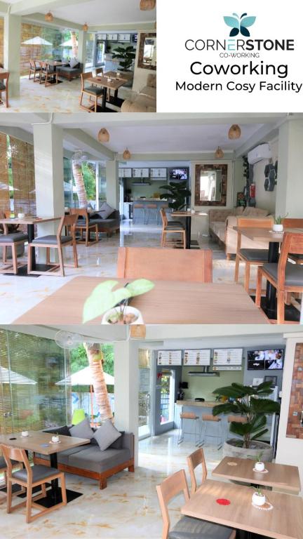 Restaurace v ubytování Cornerstone Bali Coworking