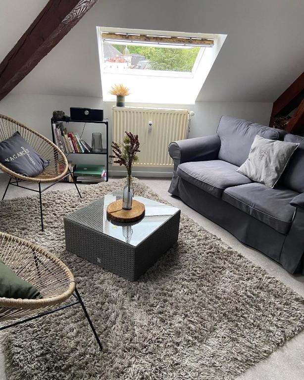 Posezení v ubytování COSY APPART