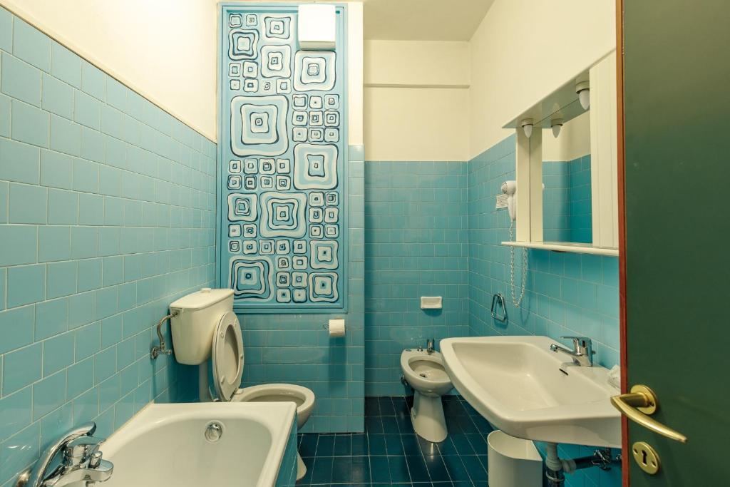 Koupelna v ubytování Albergo Belvedere