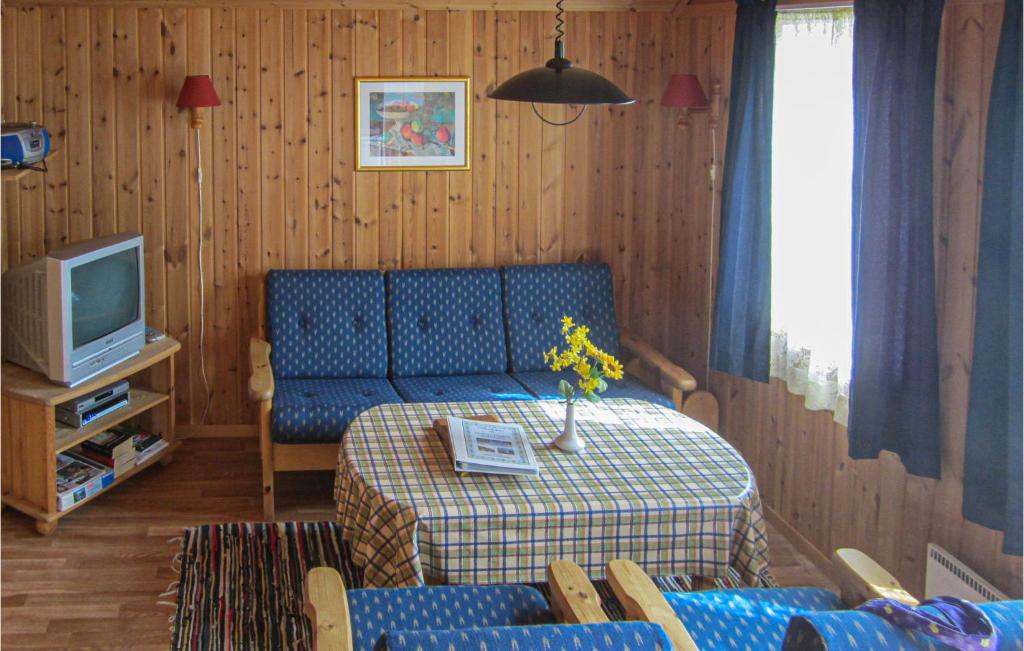 TV a/nebo společenská místnost v ubytování 1 Bedroom Awesome Home In Spangereid