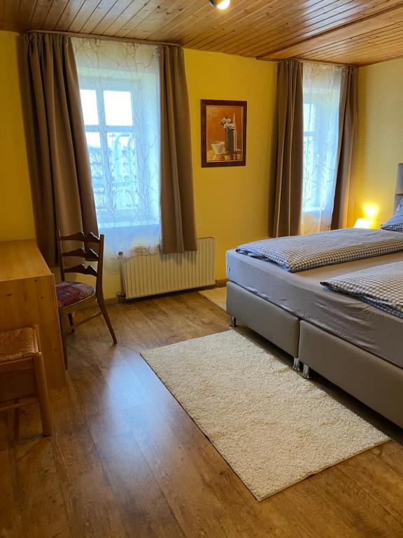 Postel nebo postele na pokoji v ubytování Hostaria del Castello