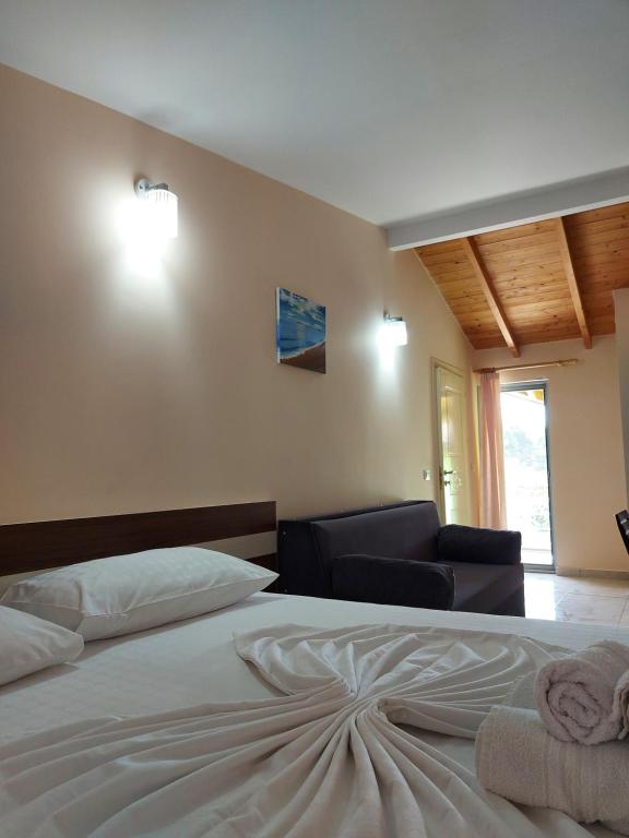 Postel nebo postele na pokoji v ubytování Vila Green Relax
